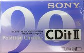 Sony Cassette Tape C-90 Chrome CDit II
