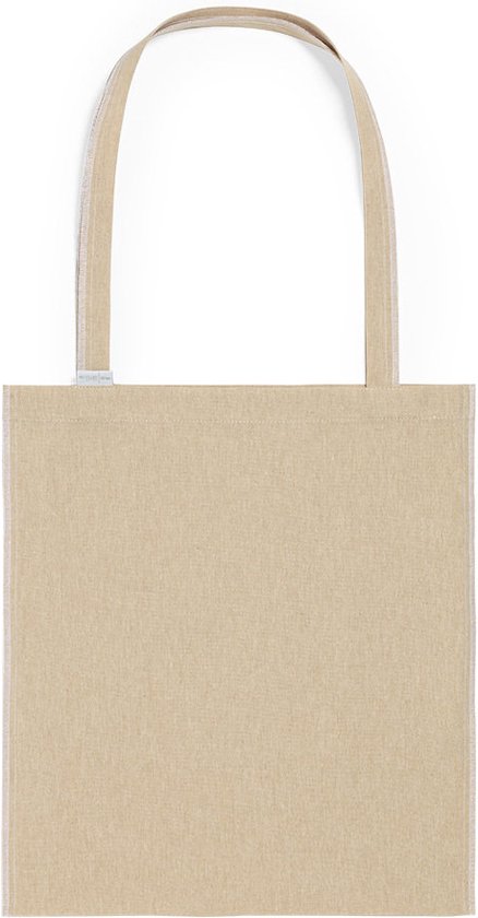 Tote bag - Tote bag - Sac bandoulière - Sac en coton - Anse longue - 38 x 42 cm - Coton recyclé - marron