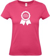 Dames T-shirt Lintje vierdaagse Nijmegen |Wandelvierdaagse | vierdaagse Nijmegen | Roze woensdag | Roze | maat L