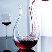 Crystal Purche Decanteer Karaf Wijn 1,5L – Wijn Accessoires – Wijnkaraffen – Decanteerkaraf –  Luxe Glazen Karaf