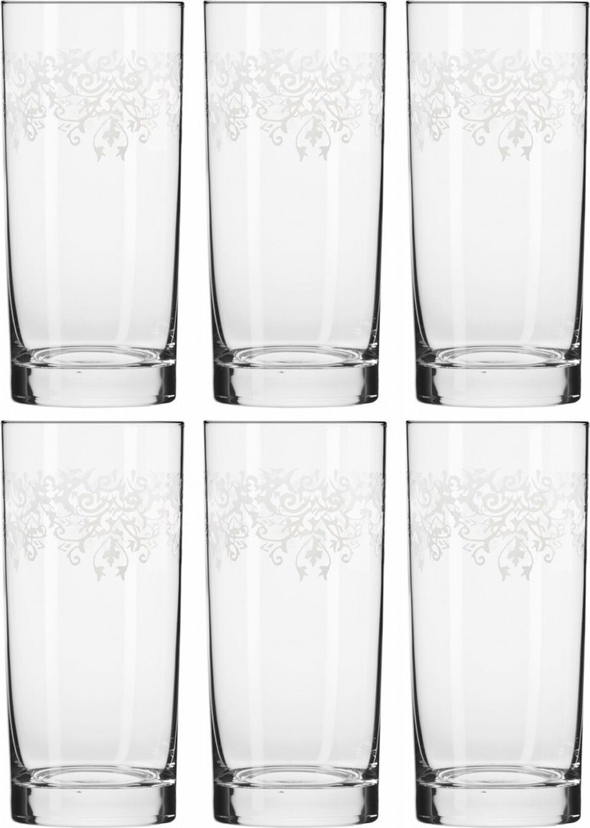 Longdrinkglas - kristal - 6 st. - 350 ml.