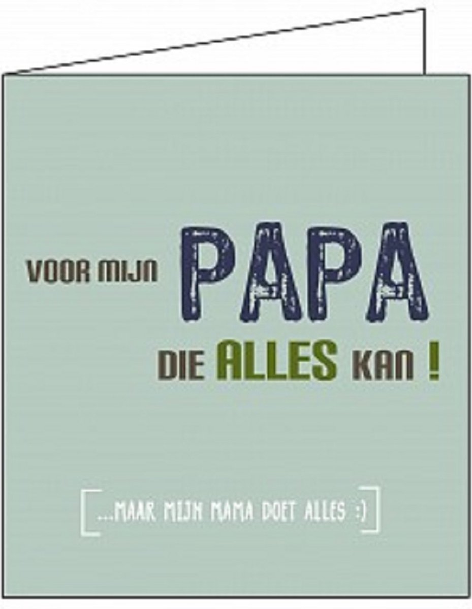 Mailbox - wenskaart special occasions 2008 - voor mijn papa die alles kan