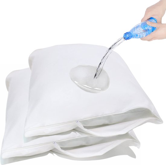 2x Protecteur De Coussin Imperméable Wit - 60x70 - Protecteur De Coussin Antibactérien - Protecteur De Coussin Imperméable - Protecteur D'humidité Avec Fermeture À Glissière - Protecteur De Coussin Incontinence - Taie D'oreiller Imperméable