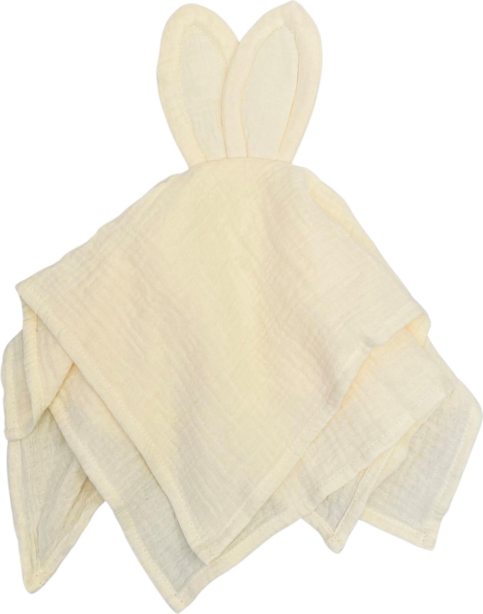 Goedkoopste Louka speendoekje konijnenoren crème - hydrofiel - organic katoen - speendoekje - speenknuffel