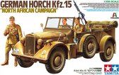 1:35 Tamiya 37015 German Horch Kfz.15 North African Campaign Plastic Modelbouwpakket