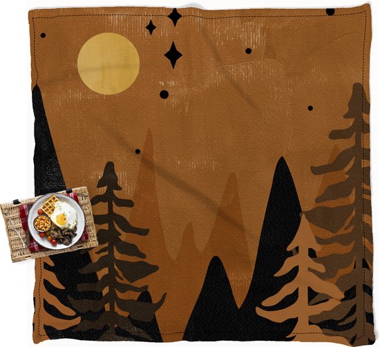Couverture De Pique-nique Imperméable 200x200 Cm - Léger (0,9 Kg) Avec Fond Aluminium - Pour Plage, Camping
