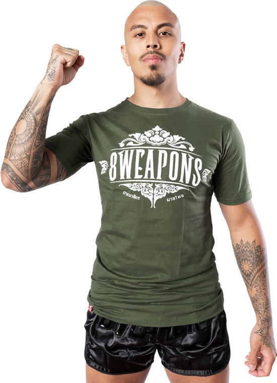 T-shirt 8 ARMES Majestic Vert olive taille M