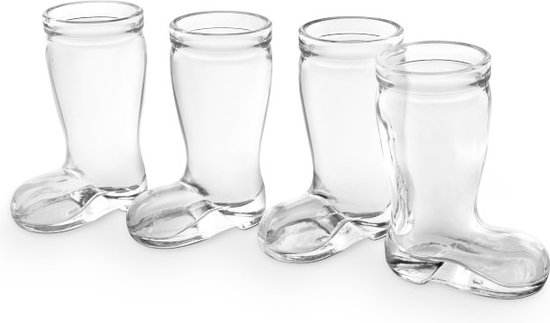 Entertainment lawaai Doorzichtig Laars Shot Glazen - drinking boot - laars glas | bol.com