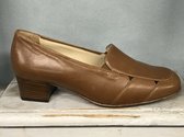Hassia - Pumps - bruin - Maat 39 / UK 6 - model Estella K - verwisselbaar leren voetbed - Leer - lichtbruine dames schoenen