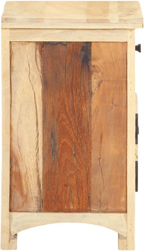 Table de chevet vidaXL - Bois de récupération Massief - 40 x 30 x 50 cm Table de chevet - Massief Hout - Meubles Vintage - Style industriel - Meubles de chambre