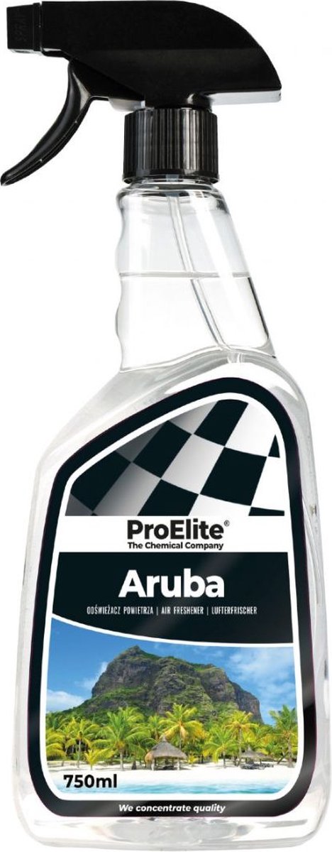 Pro elite | Interior Autoparfum | Interieur parfum | 750 ML | Geur: zomers Aruba |Cleaner | Interior geur auto