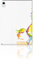 Bookcase met naam iPad Air (2020/2022) 10.9 inch Hoes met Standaard Horse Color