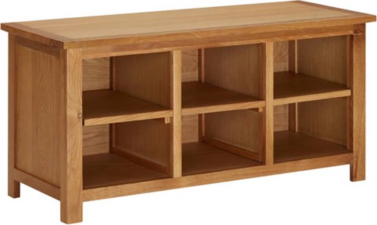 vidaXL Schoenenrek 69x27x41 cm massief walnotenhout