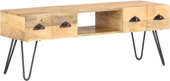 vidaXL - Tv-meubel - 120x35x45 - cm - massief - mangohout