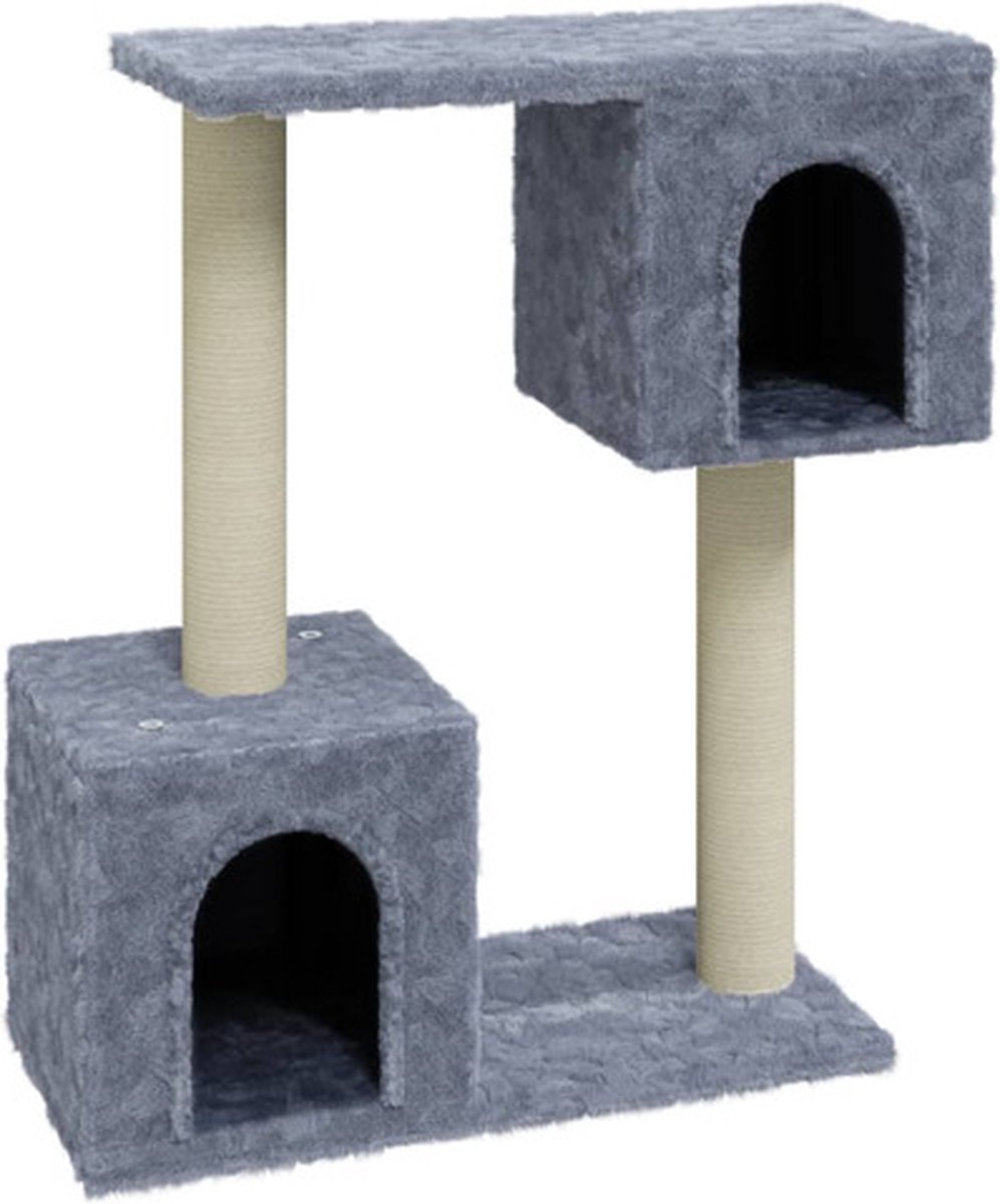Vidaxl Kattenkrabpaal Met Sisal Krabpalen 60 Cm Lichtgrijs