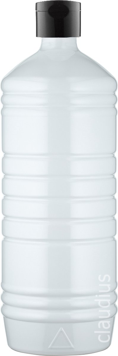 Lege plastic Fles 500 ml PET wit - met zwarte klepdop - set van 10 stuks - Navulbaar - Leeg