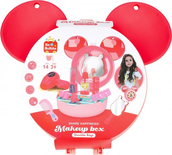 MUOIVG Kinder make-up Set meisjes 59 PCS Wasbare Make-up Koffer