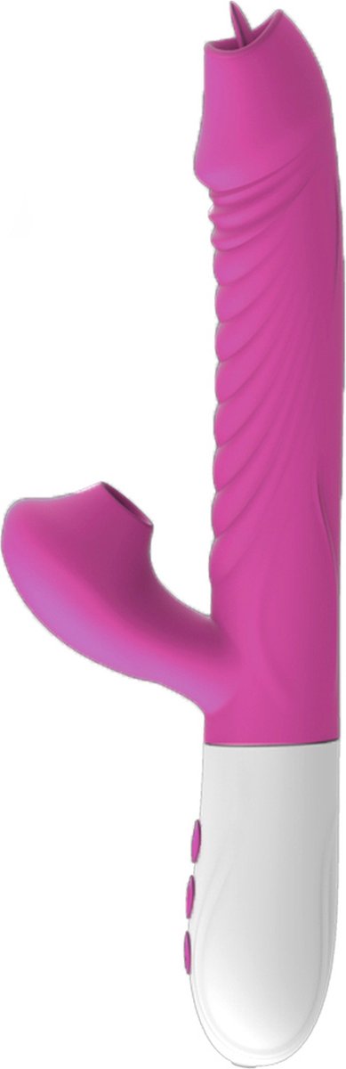Goedkoopste Vibrator - Silicone Vibrator USB 7 standen, Paars
