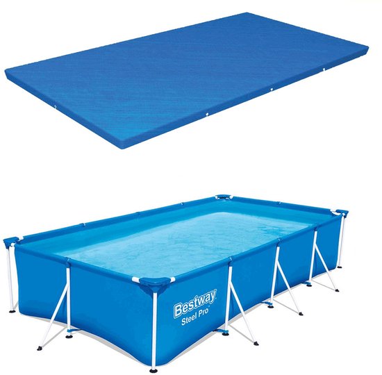 Bestway frame zwembad set 400 x 211 x 81 cm incl. afdekhoes