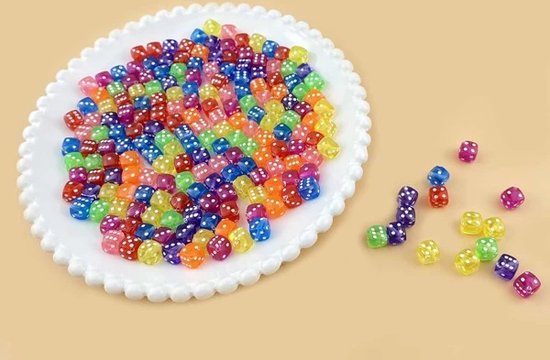 Thumbnail van een extra afbeelding van het spel 100 Gekleurde Dobbelstenen - 16 millimeter
