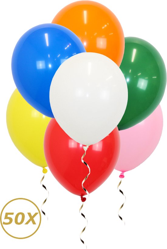 Gekleurde Helium Ballonnen Verjaardag Versiering Feest Versiering Ballon Gekleurd Verjaardag Decoratie - 50 Stuks