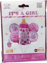 Feestdecoratie Babyshower - Decoratie en Gender Reveal - 5 in 1 - Geboorte - It´s a Girl