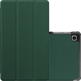 Hoesje Geschikt voor Samsung Galaxy Tab S6 Lite Hoesje Case Hard Cover Hoes Book Case - Donkergroen