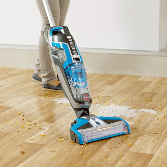 BISSELL CrossWave 1.0 Stofzuiger met Dweilfunctie - Vloerreiniger met Snoer - 3 in 1 Stofzuiger, Dweil & Drogen - Multi Surface Vacuum Cleaner - Reinigingsmachine voor Tapijt, Tegels & Houten Vloeren - Krachtige 560W Motor - 17132
