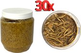 Oswalt - Premium Vogelpindakaas met meelwormen - 30 x 350gram - Buitenvogelvoer