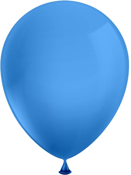ballonnen pearl / metallic blauw 30 cm 20 stuks