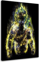 Trend24 - Canvas Schilderij - Goku - Dragon ball Z - Schilderijen - Voor Jongeren - 70x100x2 cm - Meerkleurig
