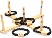 BS Toys Ringwerpen Werpspel - Buitenspeelgoed vanaf 6 Jaar - Ring Gooien Speelgoed - 5 Ringen - 50x50x10 cm - Sint Cadeau