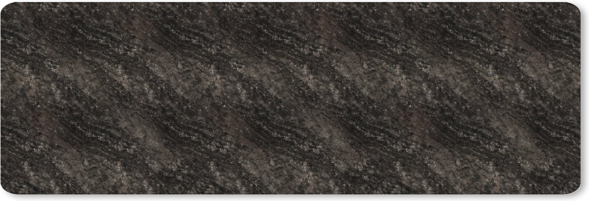 Muismat XXL 90x30 cm - Bureau onderlegger - Bureau mat Graniet - Marmer print - Patronen - Zwart - Bureaumat - Gaming mousepad xl - Bureaulegger groot - Computer deskmat
