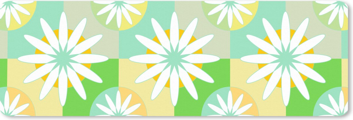 Muismat XXL 90x30 cm - Bureau onderlegger - Bureau mat Bloemen - Zomer - Patronen - Bureaumat - Gaming mousepad xl - Bureaulegger groot - Computer deskmat