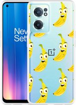 OnePlus Nord CE2 Hoesje Happy Banaan - Designed by Cazy