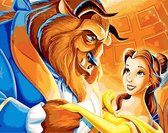 2.0 Products - Disney - Schilderen op nummer volwassenen - Paint by number - 40 x 50 CM – Belle en het beest – Beauty and the beast