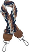 Schoudertas band - Hengsel - Bag strap - Fabric straps - Boho - Chique - Chic - Drie elegante kleuren in retrostijl
