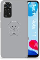 Telefoonhoesje Xiaomi Redmi 10 | Redmi Note 11 4G Hippe Hoesjes Baby Olifant