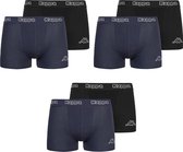 Kappa - boxershort heren - 6 stuks - marineblauw - zwart - maat XXL - onderbroeken heren