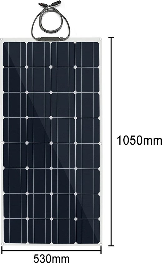 Flexibel Zonnepaneel - Compleet Pakket - 200W Solar Energy System - Buigbaar - UltraDun 3MM - Lichtgewicht - Zonnepaneel Camper van Flex — afbeelding 3