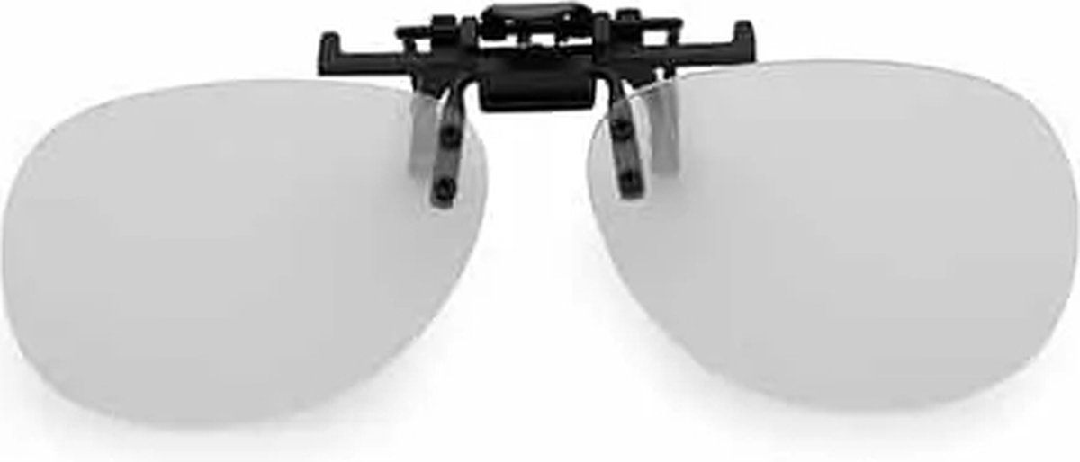 Freaky Glasses® - Spacebril spiraal - Festival bril - Party bril - Dames - Heren - Clip - Kunststof - zwart - transparant