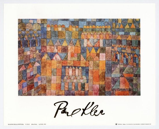 Mini kunstposter - Untitled - Paul Klee - 24x30 cm