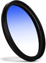 52mm Blauw verloop Lens Filter / Blauwfilter / Graduated Blue Filter