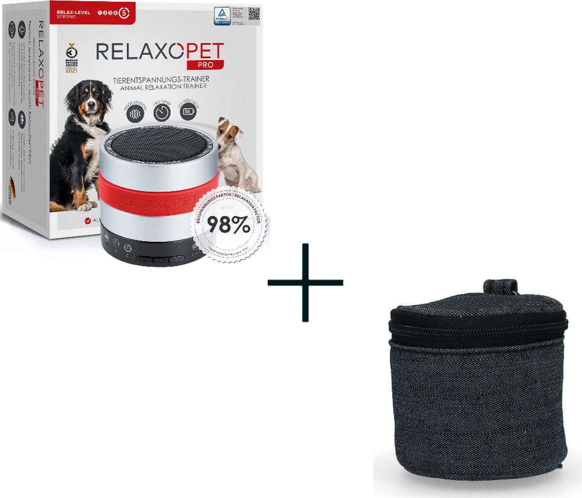 RelaxoPet Pro Hond + RelaxoPet Draagtasje- Dieren Antistressmiddel