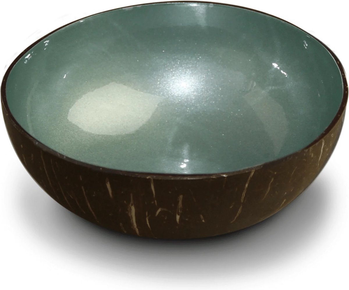 Coconut Bowl Mint Green Metallic Paint Default