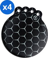 Dykemann® 4x inductie beschermingsmatten - Anti-slip & bescherming tot 240° - kookplaat beschermer - Inductie matten - Zwart