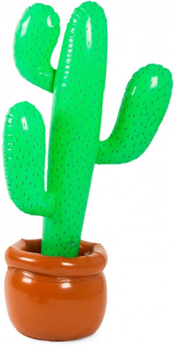 opblaasfiguur cactus 85 cm groen/bruin