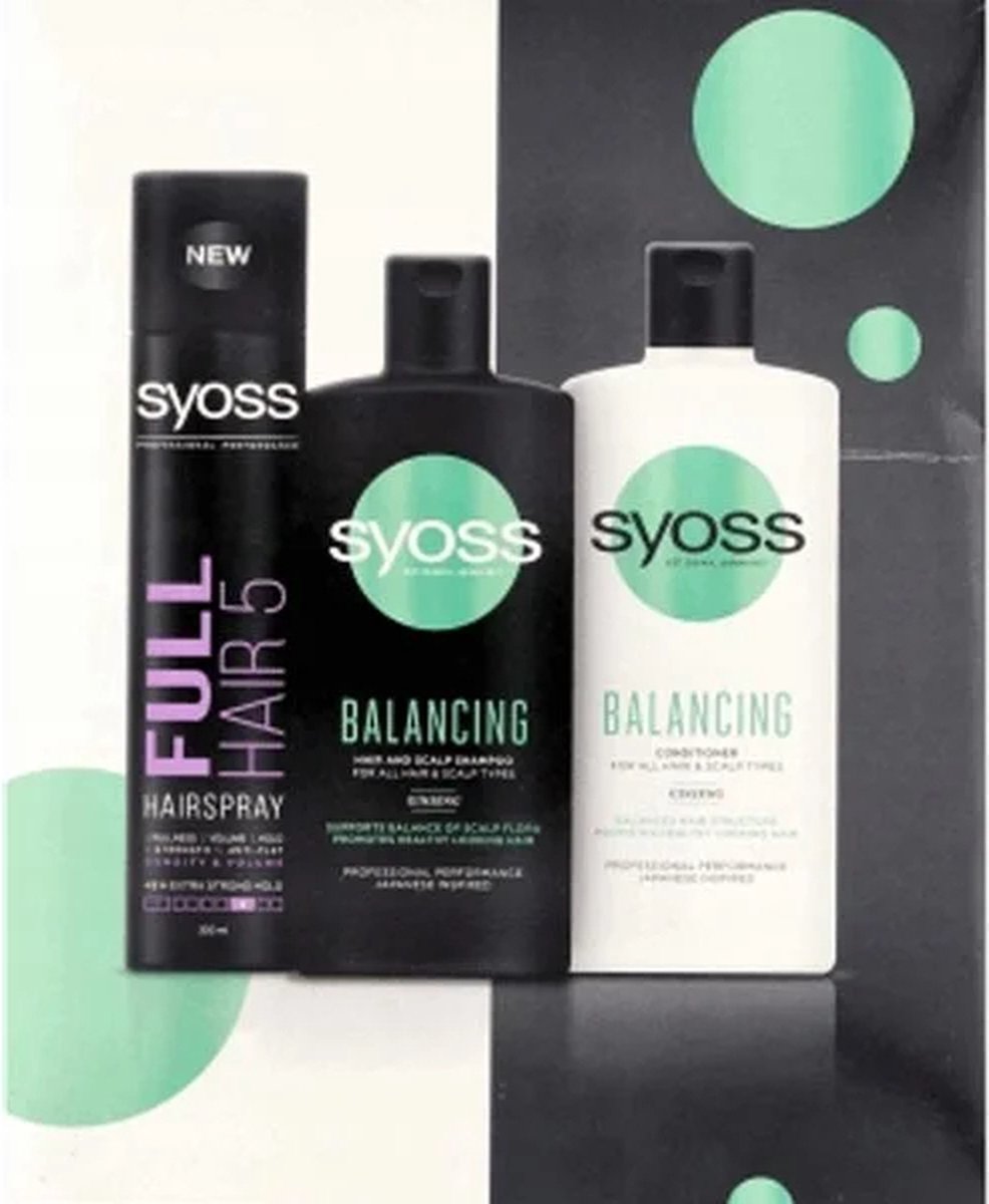 Syoss Gift Set Hairspray 300+Shampoo 440ml+Conditioner 440ml