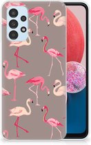 Cover Case Geschikt voor Samsung Galaxy A13 4G Smartphone hoesje Flamingo