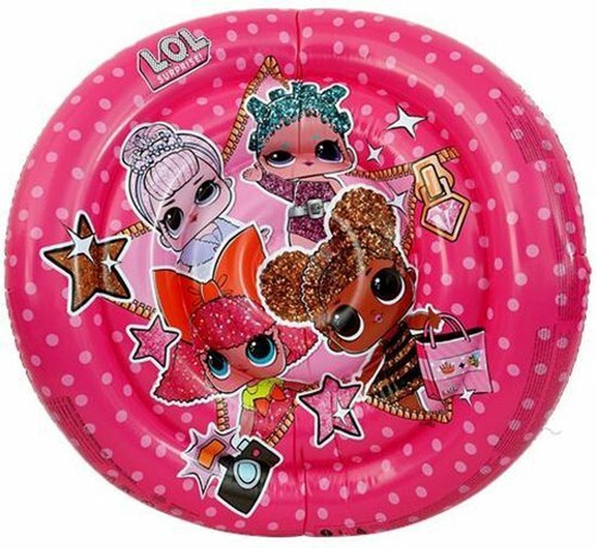 LOL Surprise - XL luchtbed rond - 140cm - Roze - Extra groot - L.O.L. Surprise